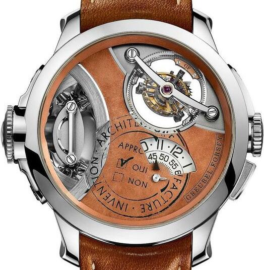 Replica Greubel Forsey Art Piece 2 White Gold Brown Dial watch
